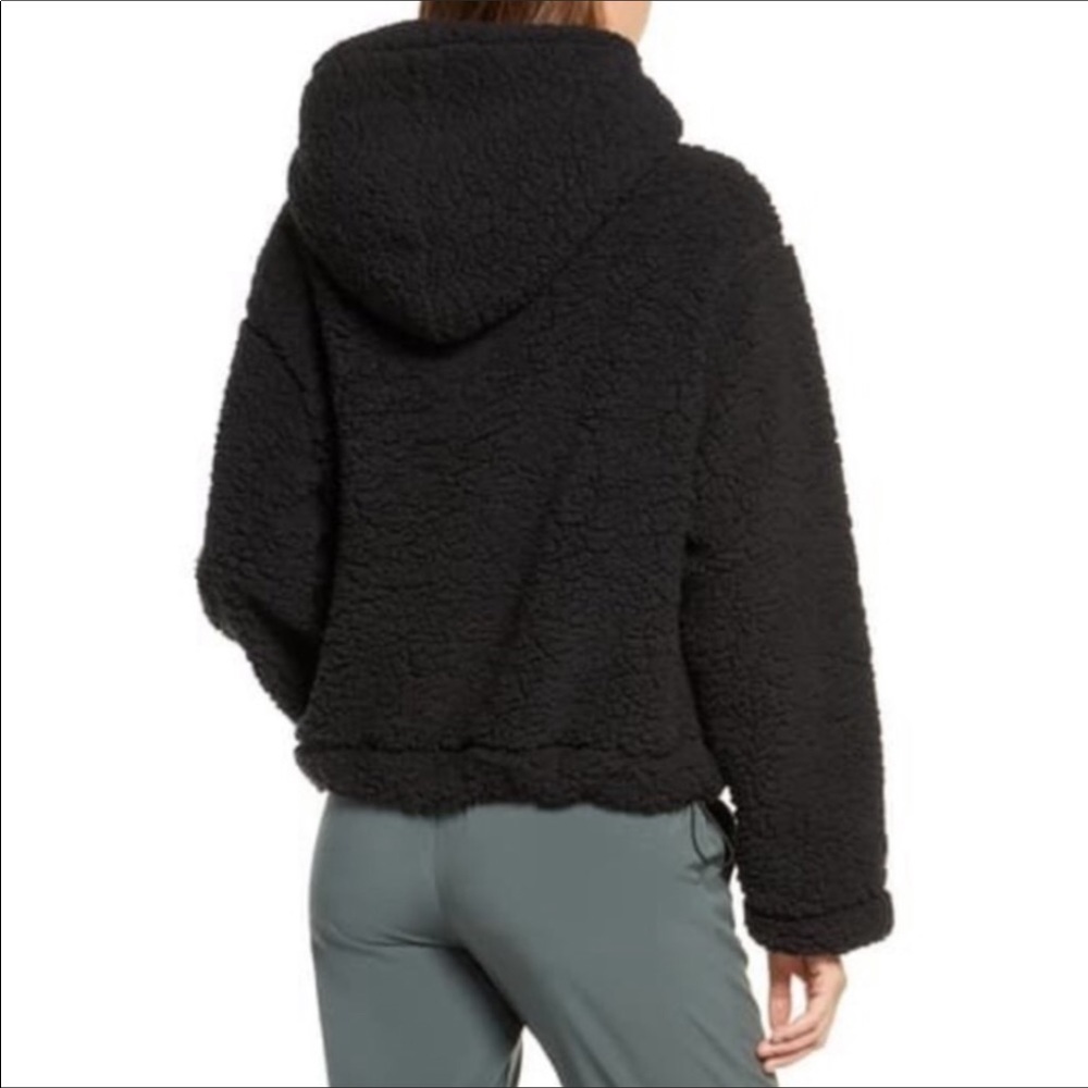 Zella Cassie Faux Shearling Hoodie Jacky Coat M - Picture 3 of 9